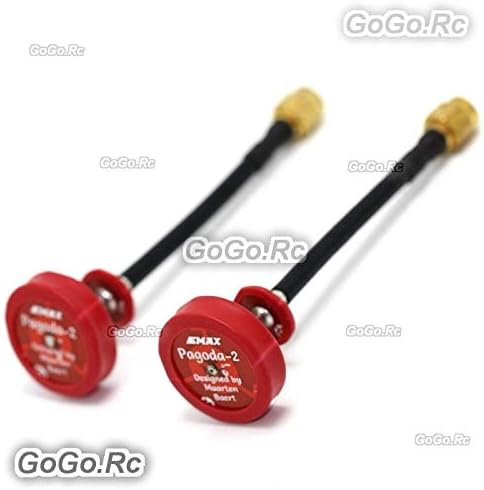 Miniatura 2 de GoGoRc 2 unids EMAX 5.8G 5dBi 50W 3.150 in Omni FPV Drone Pagoda II Antena RHCP SMA Pin