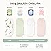 Momcozy Swaddles for Newborns, Quiet Fastener Suitable for Infant 0-3 Months, New-Parent-Friendly Swaddle Sack, Reduce Startle Reflex, Newborn Boys Girls Registry Essentials, 2-Pack, Bloom