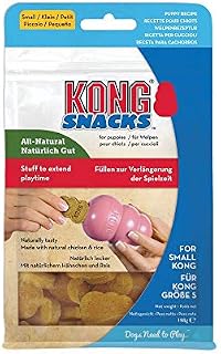 Kong Snacks Puppy Snaps, All-Natural, Stuff to Extend Playtime, Naturally Tasty, Made with Natural Chicken & Rice, for Small Kong, 200g