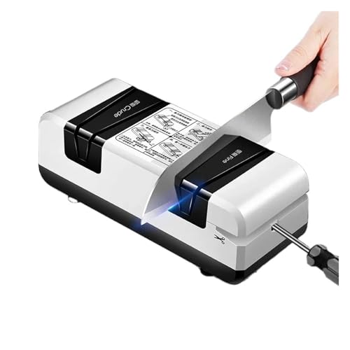 Aiguiseur de couteaux électrique blanc HJZZQH pour ciseaux et tournevis