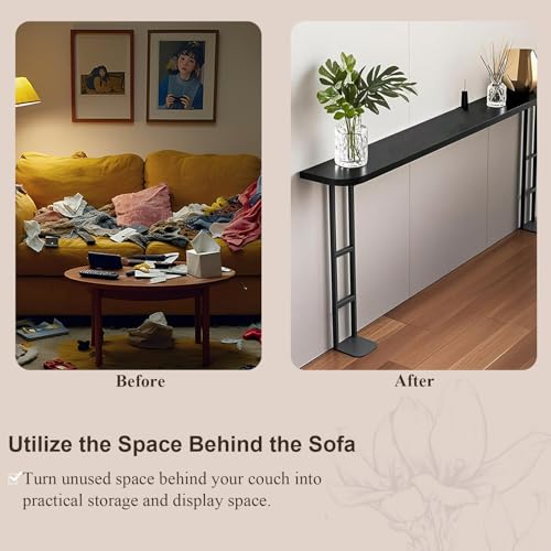 Mesa consola estrecha para entrada, ideal para decorar tu pasillo o el salón 4