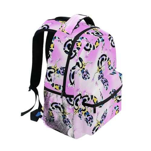 Abstract Leopard Lizard Gecko Boys Girls Kids School Backpacks Bookbag, School Bag Travel Backpack Daypack2