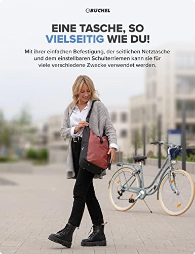 Büchel Fahrradtasche für Gepäckträger I wasserabweisend und bis zu 10kg belastbar I Fahrradtasche Gepäckträger aus Tarpaulin, Gepäckträgertasche, Fahrrad Taschen hinten