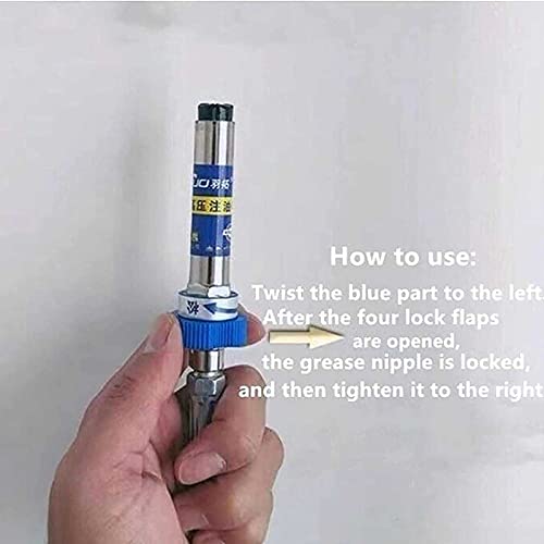 QRTU High Pressure Grease Coupler,Grease Fittings Extensions, Lock