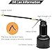 SHININGEYES Metal Oil Can, Oil Pump Can with Spout Flexible, Hand Pump Oiler Can Tool - 17oz Capacity