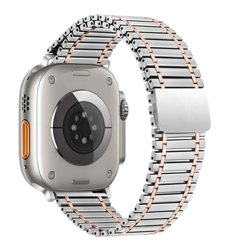 Correa de metal para Apple Watch en acero inoxidable elegante 2