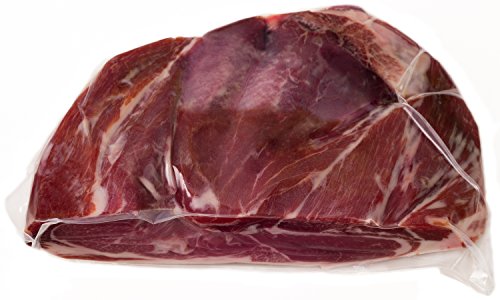 Serrano Schinken Entbeint & Poliert (Vorderschinken) ca. 1 Kg - 100% Naturbelassen mit Meersalz aus dem Mittelmeer Jamonprive
