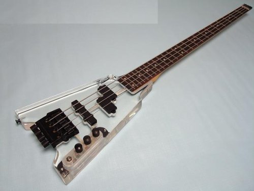 Ktone 4 Clear Body Lucite Electric x[XM^[, Headless with Free MOobO M^[P[X New GLM^[ GNgbNM^[ isAj