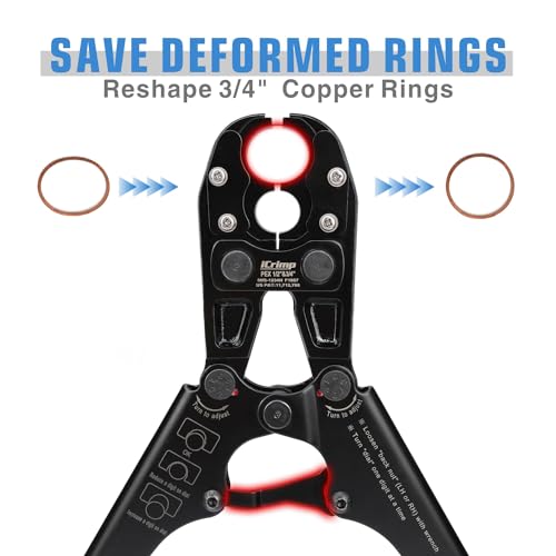 Pince à sertir Combo PEX iCrimp pour espace restreint avec matrices interchangeables - 8