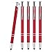 Produktbild Wpro Stylosa - 5-er Set - Eingabe-Stift & Kugelschreiber 2in1 - Tablet & Smartphone dünne Touch-screen Stylus-Pen Spitze