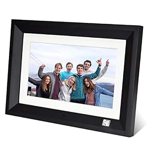 Kodak Digitale fotolijst, 10 inch, afstandsbediening, weergave van foto/muziek/video, kalender, alarm, USB en SD-kaart