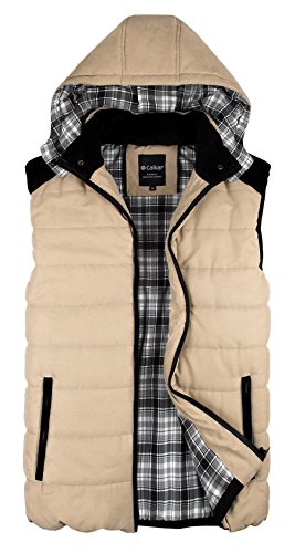 Calliar Men's Fashion Design Hooded Down Vest