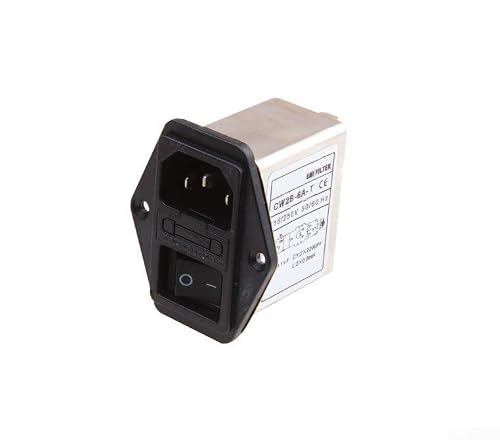 Image of Industrial IEC Mains Input Filter with Fuse 10A 250V
