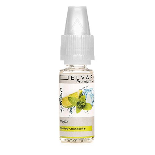Elvapo Premium Plus E-LIQUIDS | Mit extra starkem Geschmack | 42 GESCHMACKSRICHTUNGEN | Mojito | 1x10ml für E-Zigaretten und E-Shishas | Made in Germany | 0,0 mg (nikotinfrei) Cover