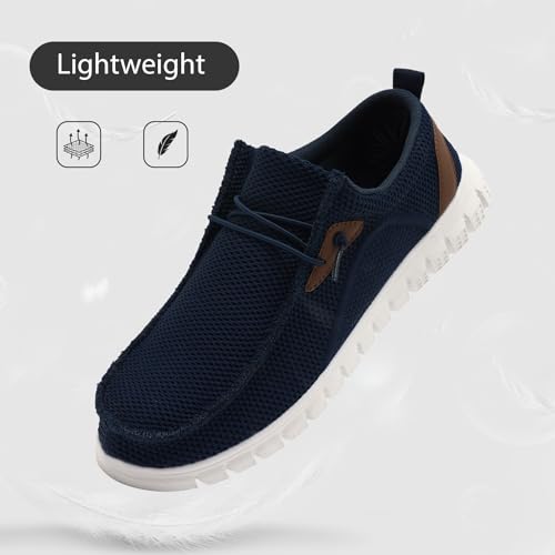 Black Shoes Mens Loafers & Slip-ons|Casual Dress Business Boat Shoes Lightweight Slip on Walking Sneakers Slippers2