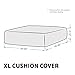 MAXIJIN Velvet Stretch Seat Cushion Covers Couch Cushion Cover for Individual Cushions Sofa Seat Cushion Slipcovers with Elastic Bottom (3 Piece XL Sofa Cushion Covers, Dark Coffee)