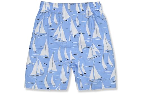Brooks Brothers Men's Traditional Fit Painted Boats Prints 100% Cotton Boxers Shorts,