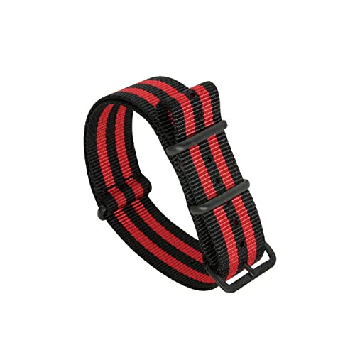 [4REAL] [18mm/F32 ubN×bh×ubN] 18MM 20MM 22MM Nato design belt ig[ fUC xg ~^[ iC l xg vxg rvxg ւxg lC ֗ObY