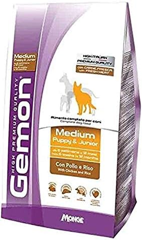 Monge Gemon Medium Puppy & Junior con Pollo e Riso 15 kg crocchet...