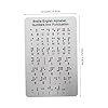 TOYANDONA scheda madre braille libri in braille materiali didattici in braille prodotti per non vedenti strumenti di apprendimento tattile gadget per non vedenti Acciaio inossidabile Silver