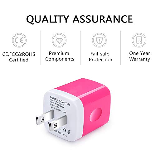 Charger Plug, Usb Wall Charger, Ailkin Usb Charging Block Base Box Cube Outlet Power Adapter For Lg, Samsung Galaxy, Kindle, Moto, Huawei, Htc, Zte, Xiaomi, Iphone, Fast Charging Usb Charger Brick #TOP1