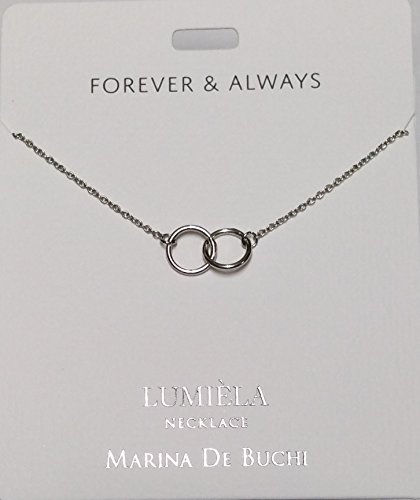 Forever and Always Together Lumeila Necklace Marina De Buchi Silver Colour Presented by Sterling Effectz