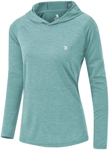 TBMPOY Womens UPF 50+ Sun Protection Hoodie Shirt Long Sleeve Fis...