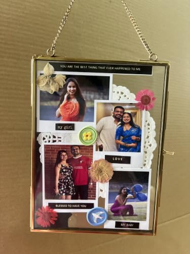 Image of HBH Acrylic Display Frame with Photo Home Office Decor Accent | Customized Photo Frame