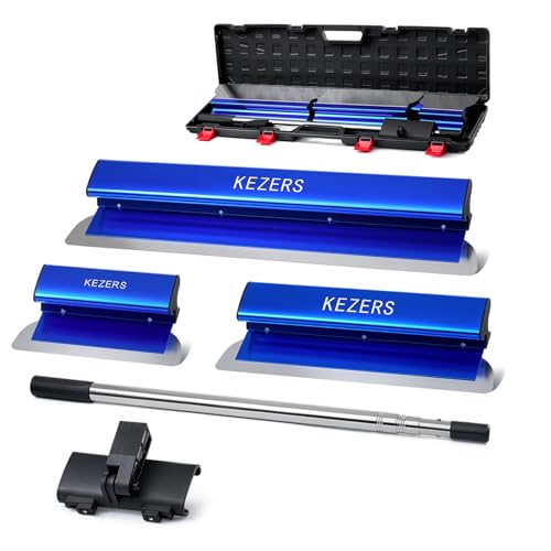KEZERS Drywall Skimming Blade Set with Extension Handle