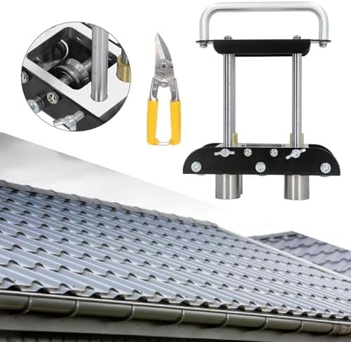 Esta Herramienta para Doblar Metal, dobladora Manual de Tubos en Forma de V con Rodillo de engaste de Bordes para el procesamiento de techos y Chapa metálica, Ofrece un diseño versátil y dur