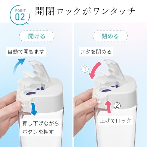 岩崎工業 ラストロウェア ピッチャー 冷水筒 タテヨコ 1.2L シームレス 熱湯可 日本製 洗いやすい 広口 ボトル 横置き 麦茶ポット 白 ホワイト K-1273 W - 画像 3