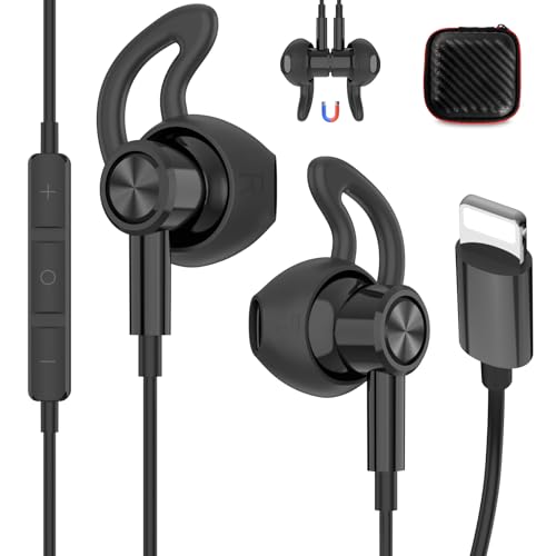 iMangoo Lightning�w�b�h�t�H���p �L��MFi�F�؎��C�C���z�� �����h�~�C���[�o�b�h �`�b�v �R�[�h�t���C���z�� �}�C�N�{�����[���R���g���[���t�� Apple iPhone 14 Plus 13 Pro Max 12 Mini 11 XS X