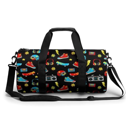 Sac de sport Cartoon Shoes et sac de voyage week-end de 45x23x23cm