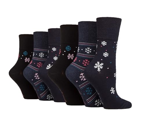 SOCK SHOP GENTLE GRIP 6 paia di calzini con impugnatura delicata, taglia 36-40, 6 x RH262, 4-8