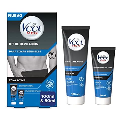 Veet Men Kit de Depilación para Zonas Íntimas del Cuerpo Cover