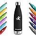 Edelstahl Trinkflasche  günstig Kaufen-KollyKolla Edelstahl Trinkflasche 750ml, Vakuum Isolierte Thermosflasche, Thermoskanne Auslaufsicher, BPA-Frei, Wasserflasche Kohlensäure Geeignet, für Uni, Schule, Büro, Sport, Reisen, Yoga, Sprudel