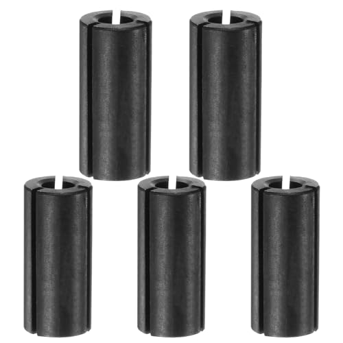 Image of sourcing map Router Collet Chuck Driver Adapter 12.7mm (1/2") to 6mm(15/64") Carbon Steel CNC Engraving Bit Router Converter for Woodworking Engraving Machine Tool 5pcs