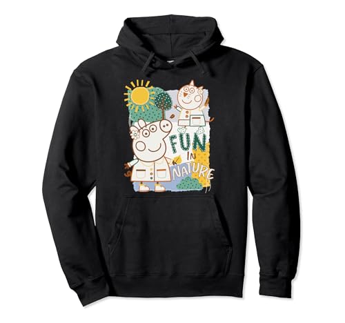 Sweat Peppa Pig brodé pull à capuche enfant coton Fun In Nature