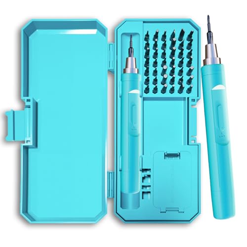 Juego de destornilladores eléctricos de aleación de acero y durabilidad con funda portátil para entusiastas de uso profesional, kit de destornilladores de tareas de reparación
