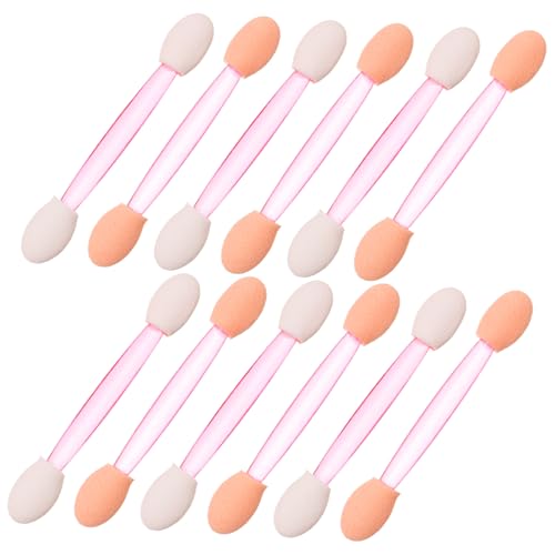IWOWHERO Dual-end Cream Eyeshadow Stick Set Fluffy Brush Matte Applicator Sticks 100pcs Eye Shadow Makeup Tools for Women