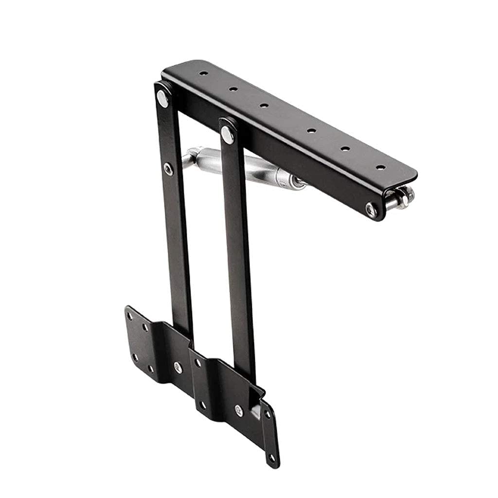Puertas de cocina Bisagras de gabinete, puerta de armario Clip-on, Bisagra de puerta 1 par Nuevo marco de elevación de mesa de centro FoldLift Up Mecanismo superior amortiguador hidráulico Bisagra