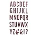 Produktbild Sizzix Thinlits Stanzschablone 665072 Mutiges Alphabet von Alison Williams 30 Stück Cutting Dies, Kunststoff, Multicolore, Einheitsgröße