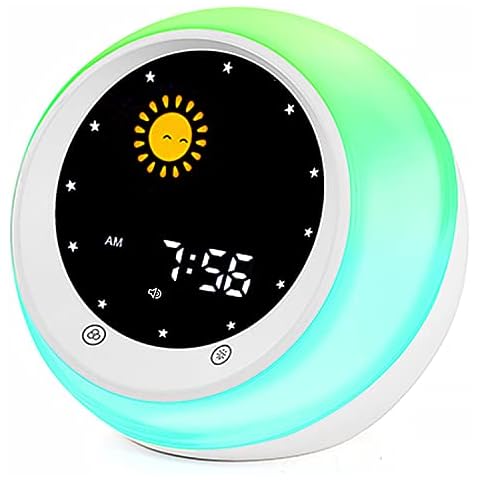 Reloj Despertador Infantil Sol y Luna Cover