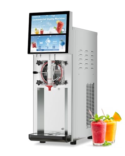 Slushie Machine Commercial 18 Minute First Batch 3.2 Gals Capacity Margarita Machine 4-6.6 Gallons...