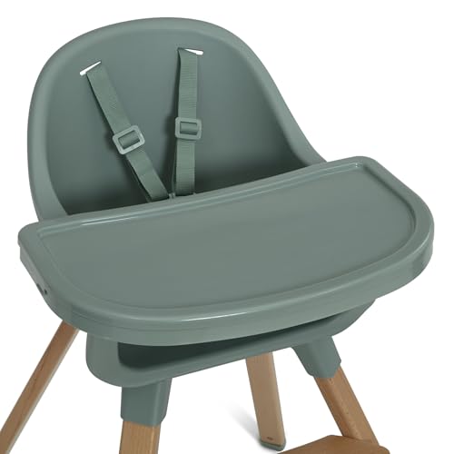 Image of Delta Children - babyGap Otto 3-in-1 High Chair - High Chair Converts to Toddler Dinning Chair and Booster Seat - Dishwasher Safe Meal Tray - FSC-Certified Wood, Sage Green