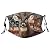 ShaggyDogz Adults Unisex Fashion Washable Reusable Adjustable Bandanas with Filters for Woman Man Breathable Costume Outdoor Festival Party