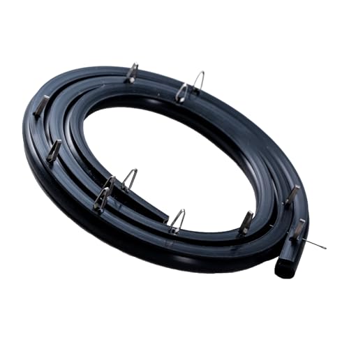 OEM 316239700 Range Oven Door Gasket Seal with 12 Mounting Clips Compatible with Frigidaire Kenmore Ovens FEF303BWA FEF303CWA, Replace 833130 AP2126661 AH440011 EA440011 PS440011