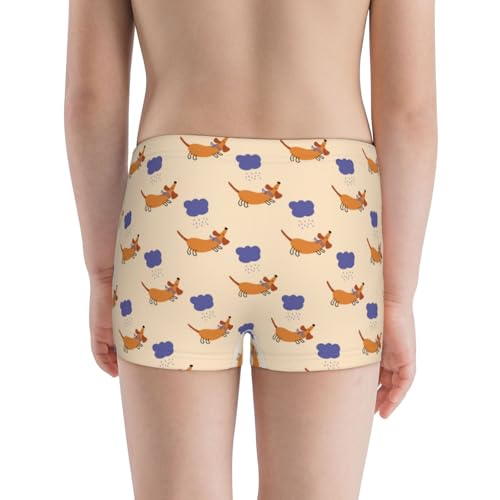 Boys' Cotton Boxer Brief Soft Underwear-Dachshund3