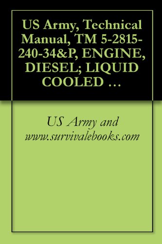 US Army, Technical Manual, TM 5-2815-240-34&P, ENGINE, DIESEL; LIQUID COOLED V-TYPE, EIGHT CYLINDER, CUMMINS MODEL V903C (NSN 2815-01-225-83 (THIS ITEM IS INCLUDED ON EM 0035)