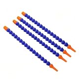 flexibles Kühlmittelrohr, Flexibler Wasser-Öl-Kühlschlauch for CNC-Drehmaschine, hydraulische Maschine, 4 Stück, mehrere Größen